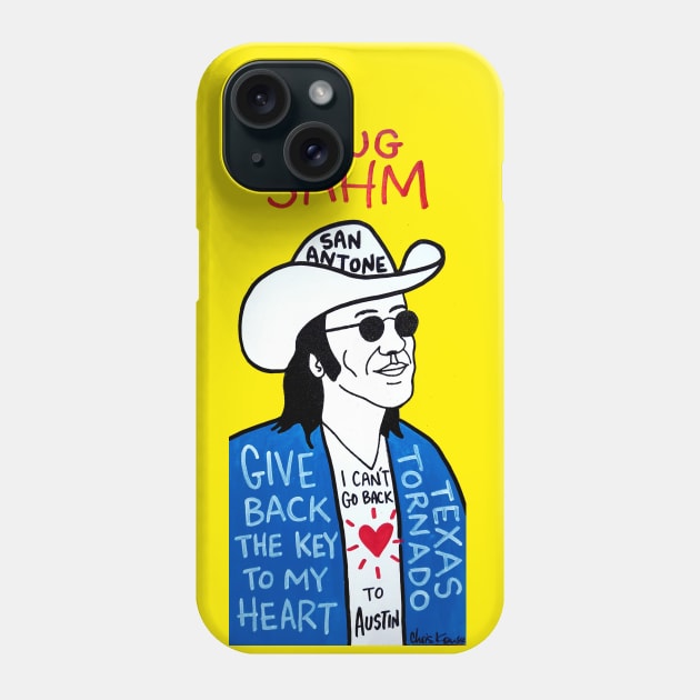 Doug Sahm Phone Case by krusefolkart