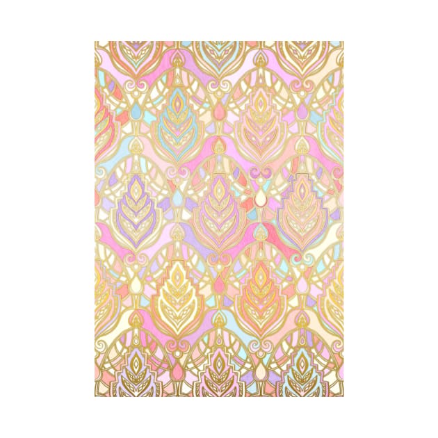 Rosy Opalescent Art Deco Pattern by micklyn