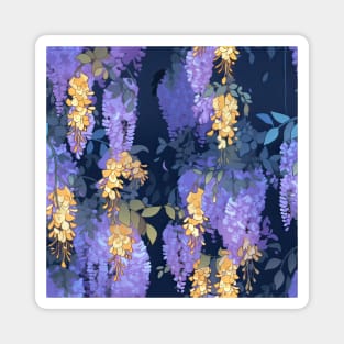 Wisteria pattern Magnet