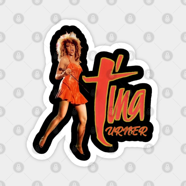 Tina Turner t-shirt Magnet by Tomblo