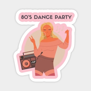 80's Dance Party Magnet