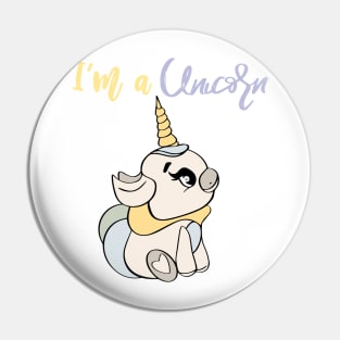 I’m a unicorn cute design, unicorn baby, unicorn horn, unicorn sign Pin