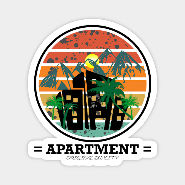 apartment Magnet by CreativeIkbar Prints