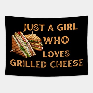 Just agirl who loves grilled cheese Tapestry