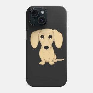 Cream Dachshund | Cartoon Wiener Dog Phone Case