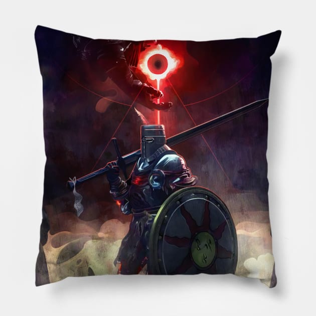 Sunlight of Astora Pillow by Dream Frames Art