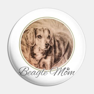 Beagle Mom Pin