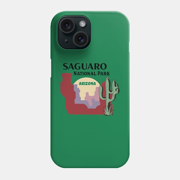 Saguaro National Park Arizona Phone Case by Alexander Luminova