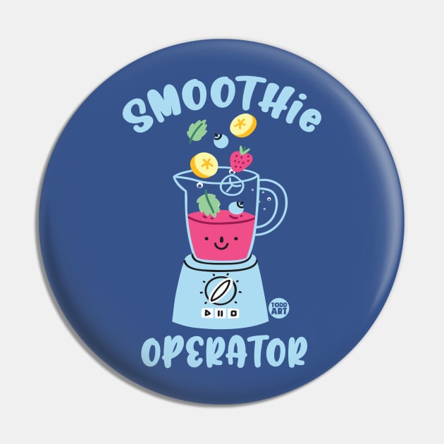 SMOOTHIE OPERATOR Pin by toddgoldmanart