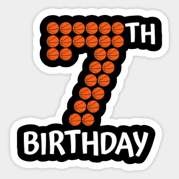 7th Birthday Basketball Sport Gift For Kids Boys 7 Years Old 7th