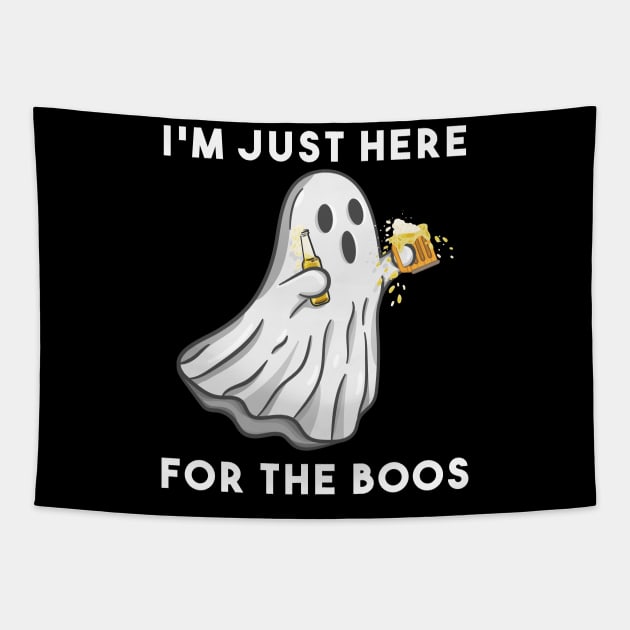 I'm just here for the boos Tapestry by HamilcArt