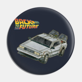 The Delorean Pin