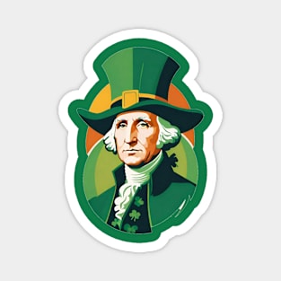 St. Patrick's Day George Washington Magnet