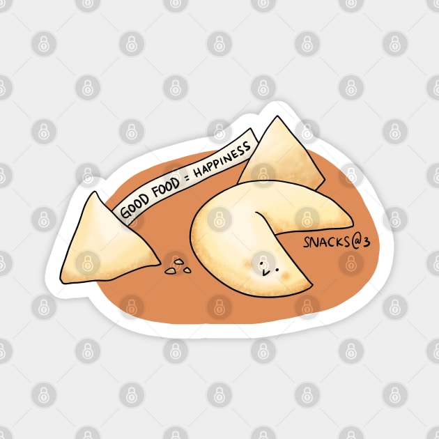 Fortune Cookie Magnet by Snacks At 3