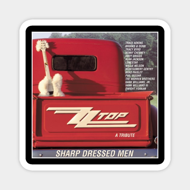“Sharp Dressed Simple Man Tour” Magnet by Ninjuhdelic