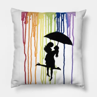 Kissing in the Rain Pillow