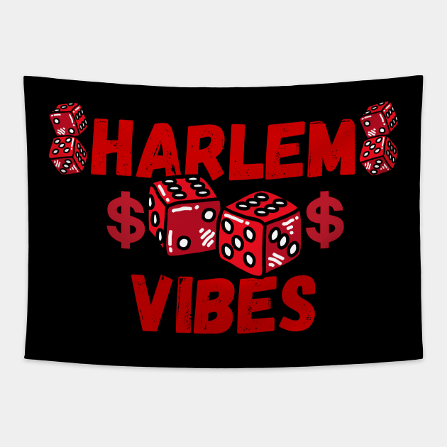 Harlem Vibes Dice Money Symbol Tapestry by Harlems Gee