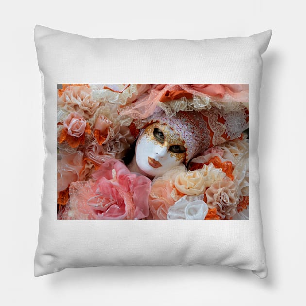 Venice Carnival 2016 Pillow by annalisa56