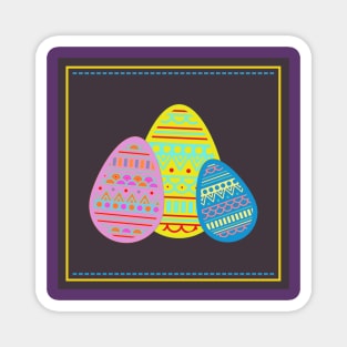 Three Easter eggs Magnet