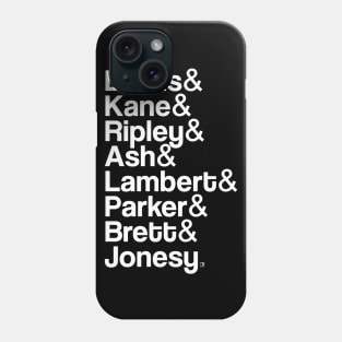 Nostromo Crew Helvetica List Phone Case