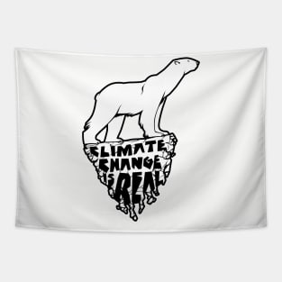 Climate change is real - Polar bear Tapestry