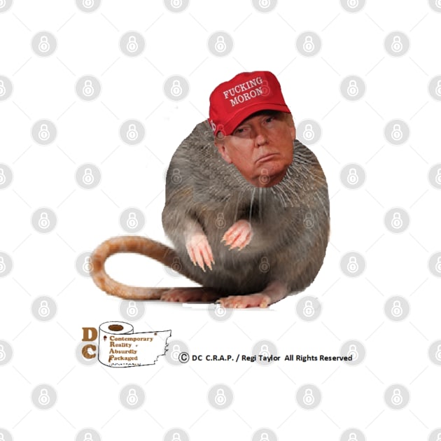 "F**king Moron" Rat in a Hat by arTaylor