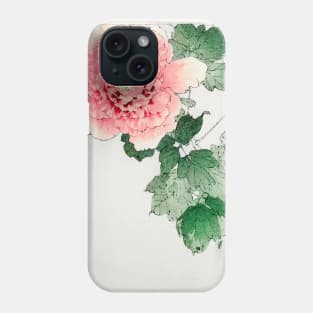 Tree peony woodblock print by Watanabe Seitei Phone Case