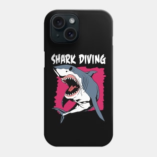 Shark Diving Phone Case