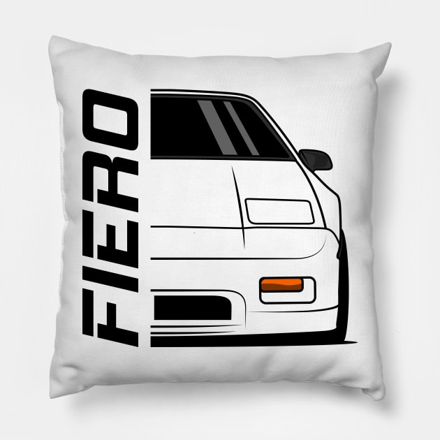 Front Racing Fiero Pillow by GoldenTuners