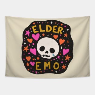 Elder Emo Skull (2024) Tapestry