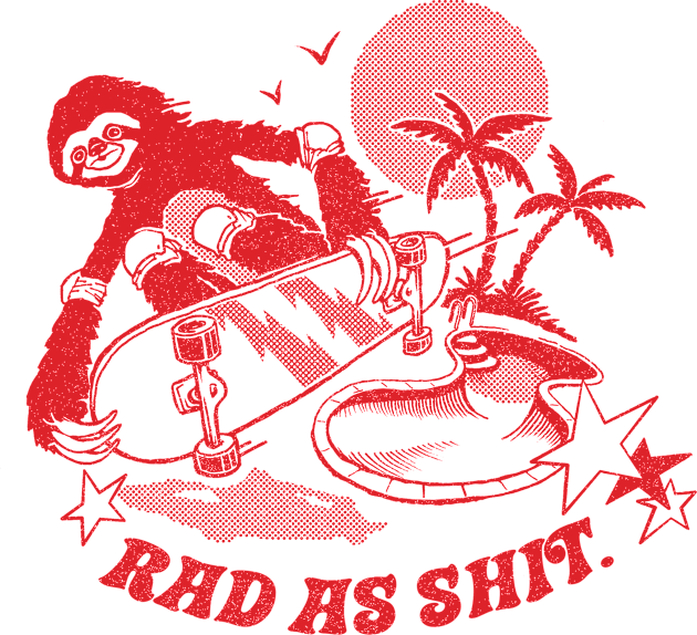 Rad as Sh*t Kids T-Shirt by Steven Rhodes