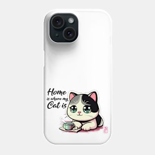 HOME is where my CAT is - I Love my cat - 2 Phone Case