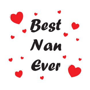 Best nan ever heart doodle hand drawn design T-Shirt