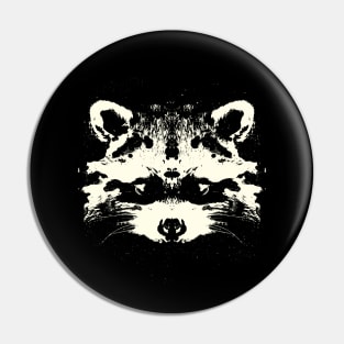 Rorschaccoon Pin