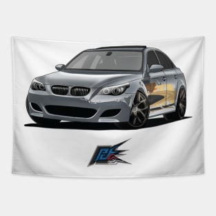 bmw m5 v10 gray Tapestry