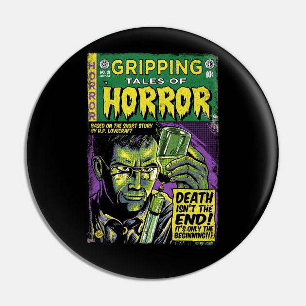 Reanimator Pin by Casey Booth Art