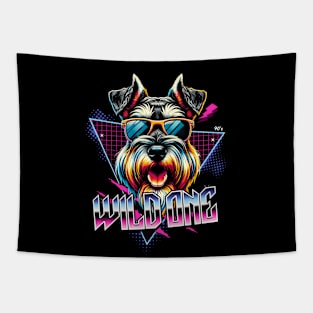 Wild One Schnauzer Tapestry