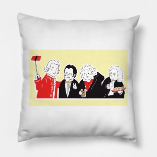 Mozart Schubert Beethoven Bach Pillow