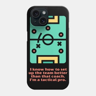 Tactical Pro Soccer Formation Design Phone Case