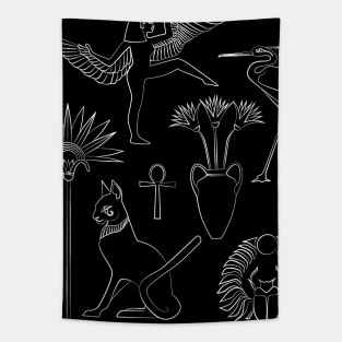 Egyptian Abstract Art Tapestry