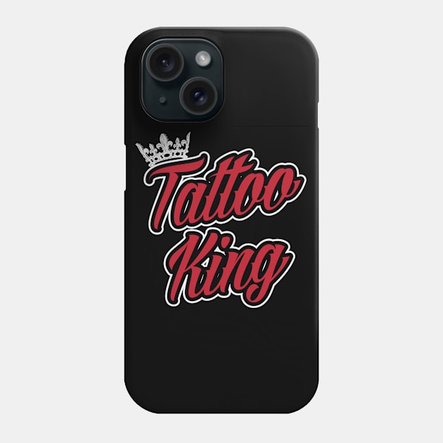 Tattoo King (black) Phone Case by nektarinchen