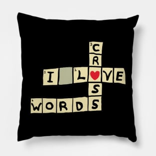 I Love Crosswords Pillow