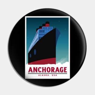 Anchorage, Alaska, USA Ship Pin