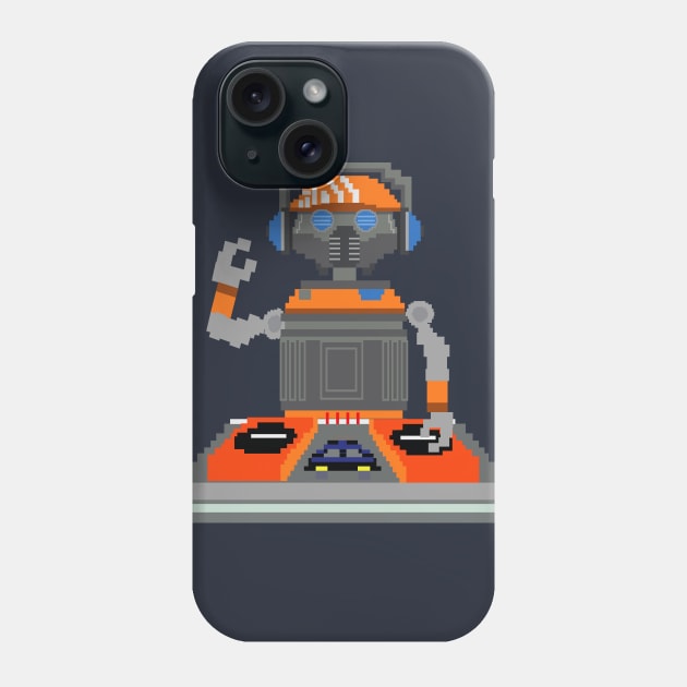 16 Bit Galaxy DJ Phone Case by DeepDiveThreads