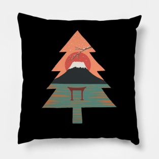 Xmas tree of Japan Pillow