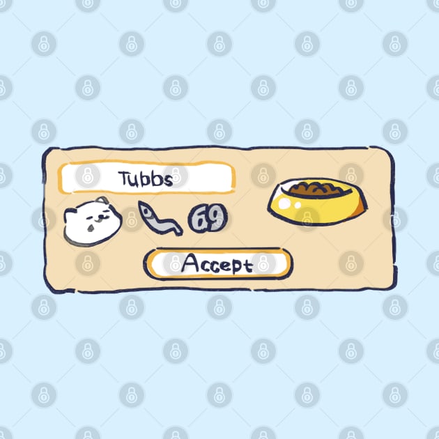 tubbs the cat with its hefty gift of 69 fish / kitty collector by mudwizard