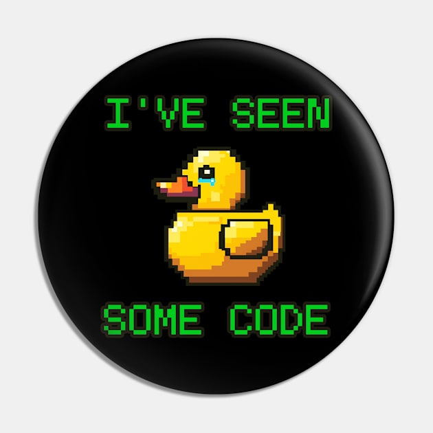 Pixel rubber duck crying I've seen some code Pin by beangeerie