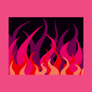 Hot Pink Flames T-Shirt