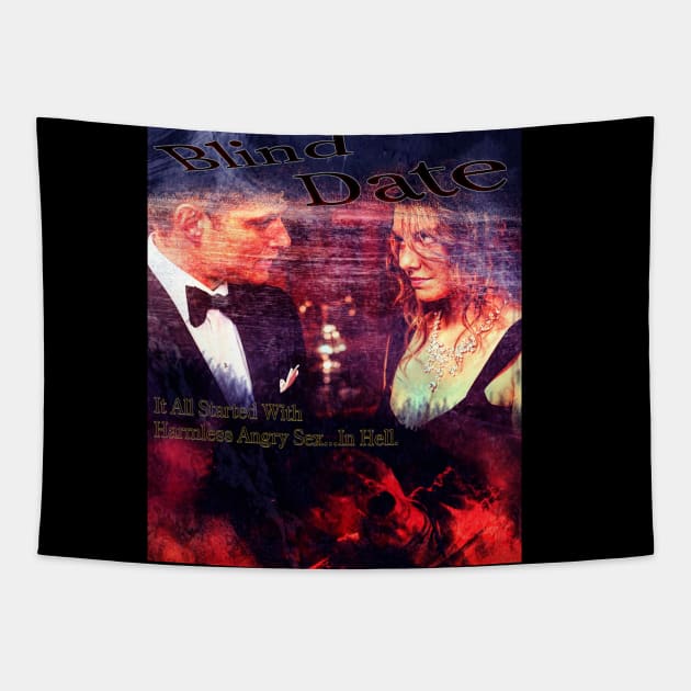 Dean And Bela's Date In Hell (The Motion Picture) Tapestry by Erik Morningstar 