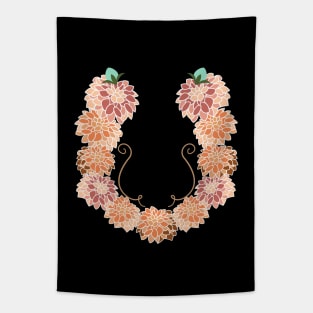 Letter U Floral Tapestry